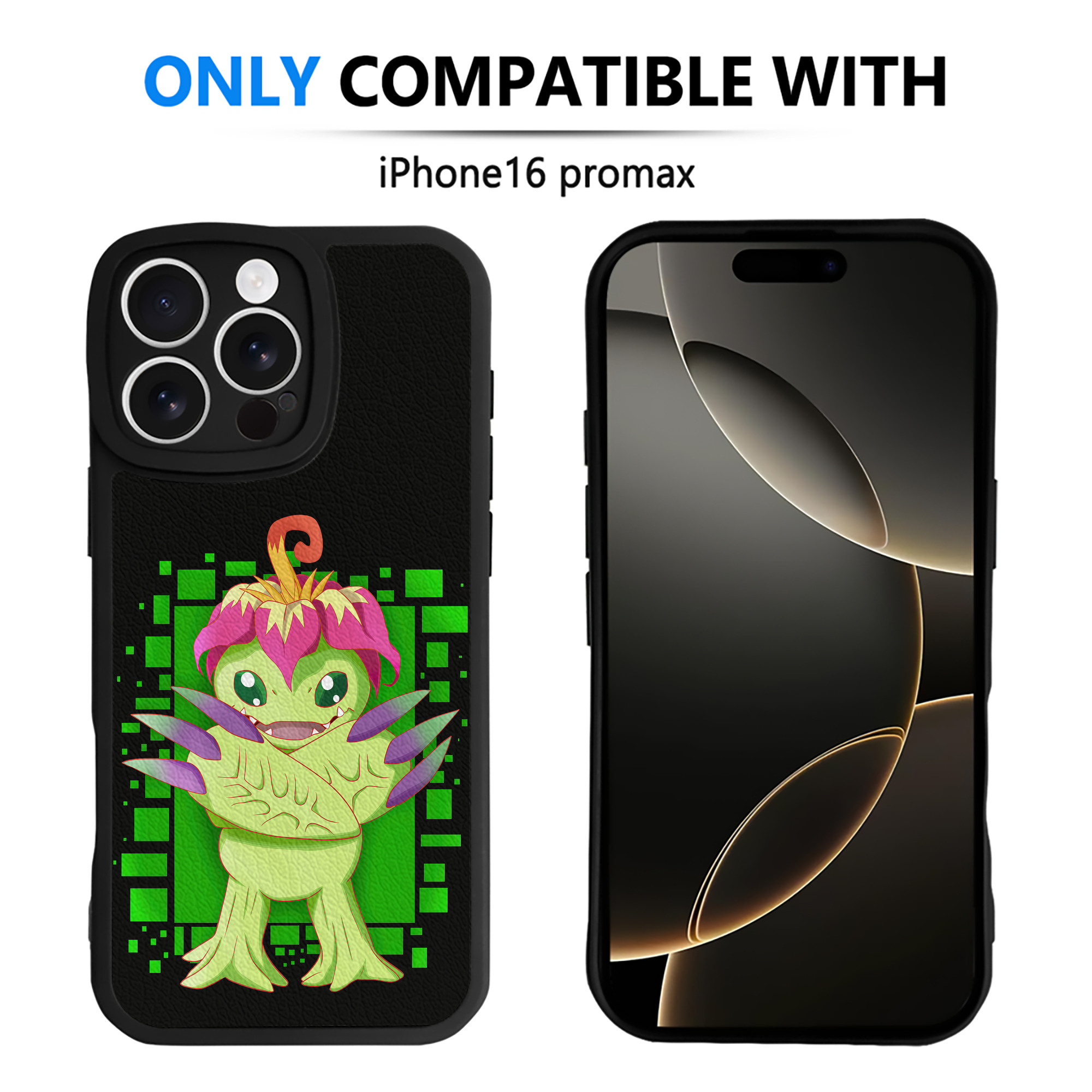 （画像用） Digimon デジタルモンスター/デジモン 【iPhone 16シリーズ対応】シリコンスマホケース（レザー調） 材質：シリコン